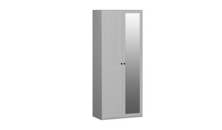 Шкаф 2-дверный с комбинированными дверями, Фрея (902*503*2204) Белый