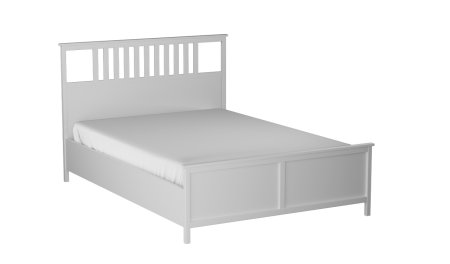 Кровать 1400 NEW, Фрея (1500*2092*1104) Белый, 12524