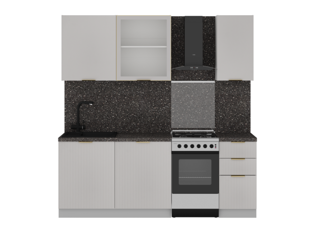 Кухня "Монза" (возможный вариант комплектации 1)