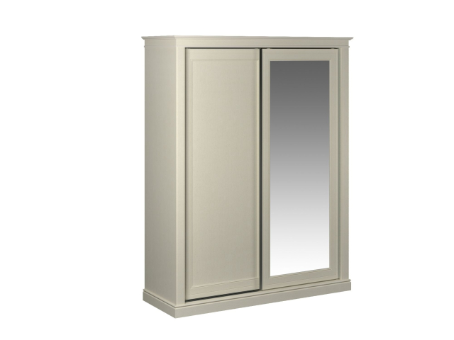 Шкаф-купе 2-х дверный, Сиена (1814*654*2304), двери комбинированные, Береза бежевая