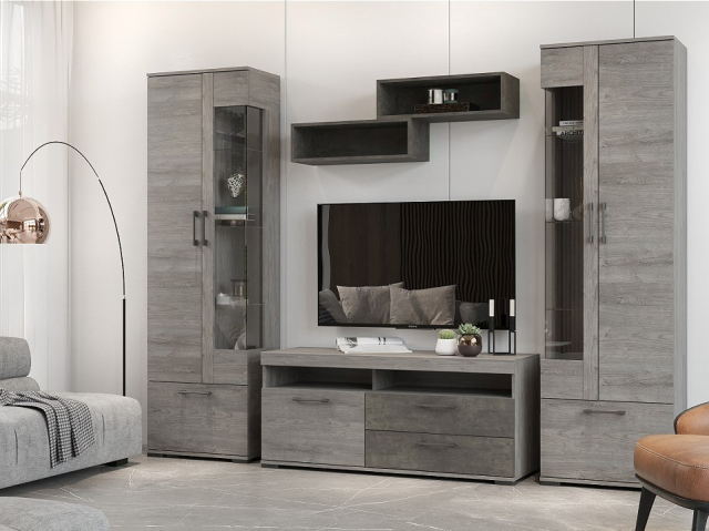 Гостиная Денвер (2500*450*2020) возможный вариант комплектации 1