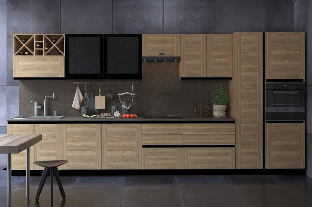 Кухня "Сити" (возможный вариант комплектации 3)