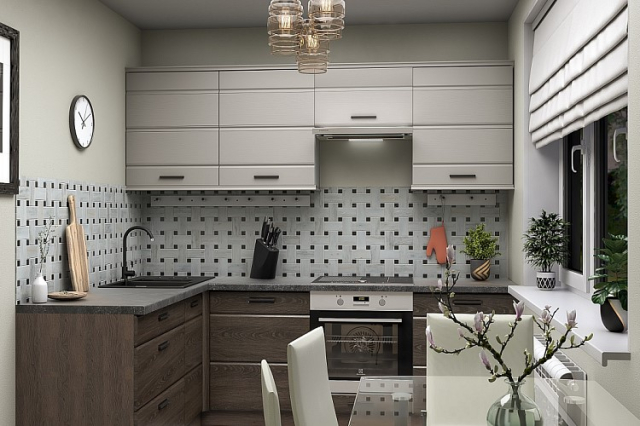 Кухня "Канзас" (возможный вариант комплектации 3)