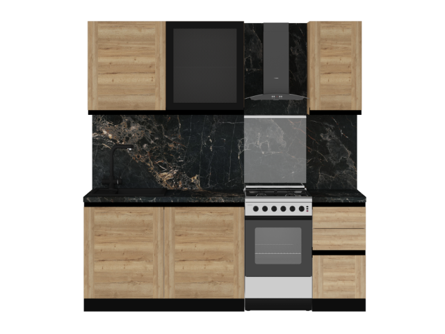 Кухня "Сити" (возможный вариант комплектации 5)