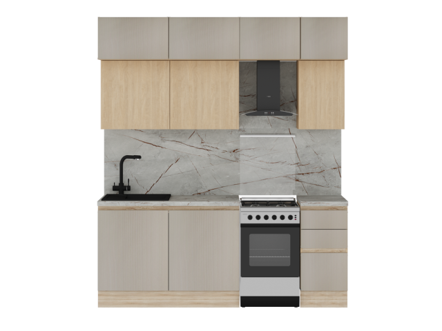 Кухня "Женева" (возможный вариант комплектации 4.3)