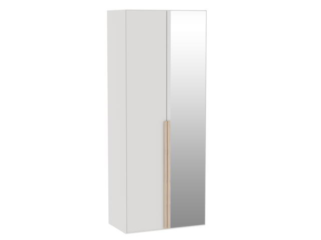 Шкаф 2-дверный с комбинированными дверями, Аврора (914*522*2304) Дуб Мария/Кашемир