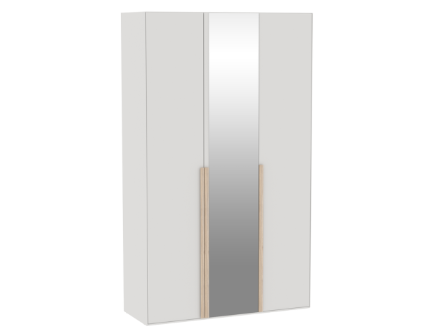 Шкаф 3-дверный с комбинированными дверями 1, Аврора (1362*522*2304) Дуб Мария/Кашемир