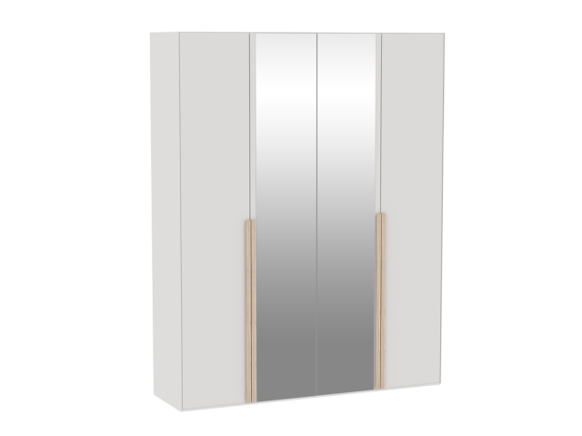 Шкаф 4-дверный с комбинированными дверями 2, Аврора (1812*522*2304) Дуб Мария/Кашемир