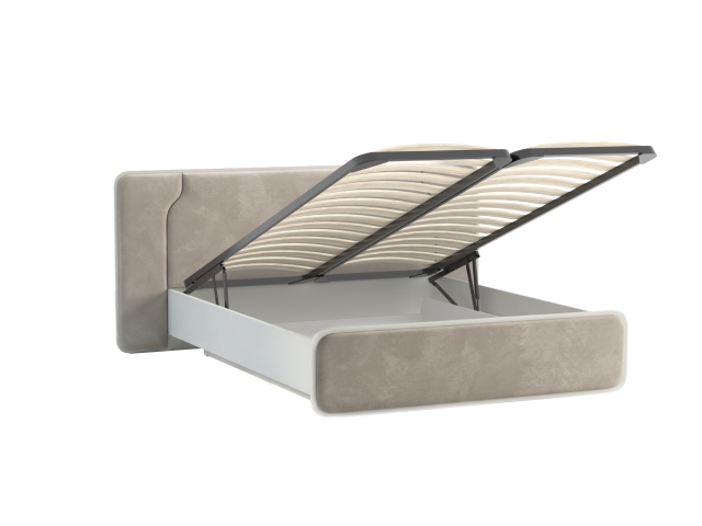 Кровать 1600 с подъемным механизмом и ортопедическим основанием, Легаси (2228*2071*1004) Кашемир