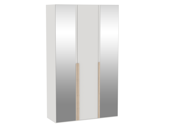 Шкаф 3-дверный с комбинированными дверями 2, Аврора (1362*522*2304) Дуб Мария/Кашемир