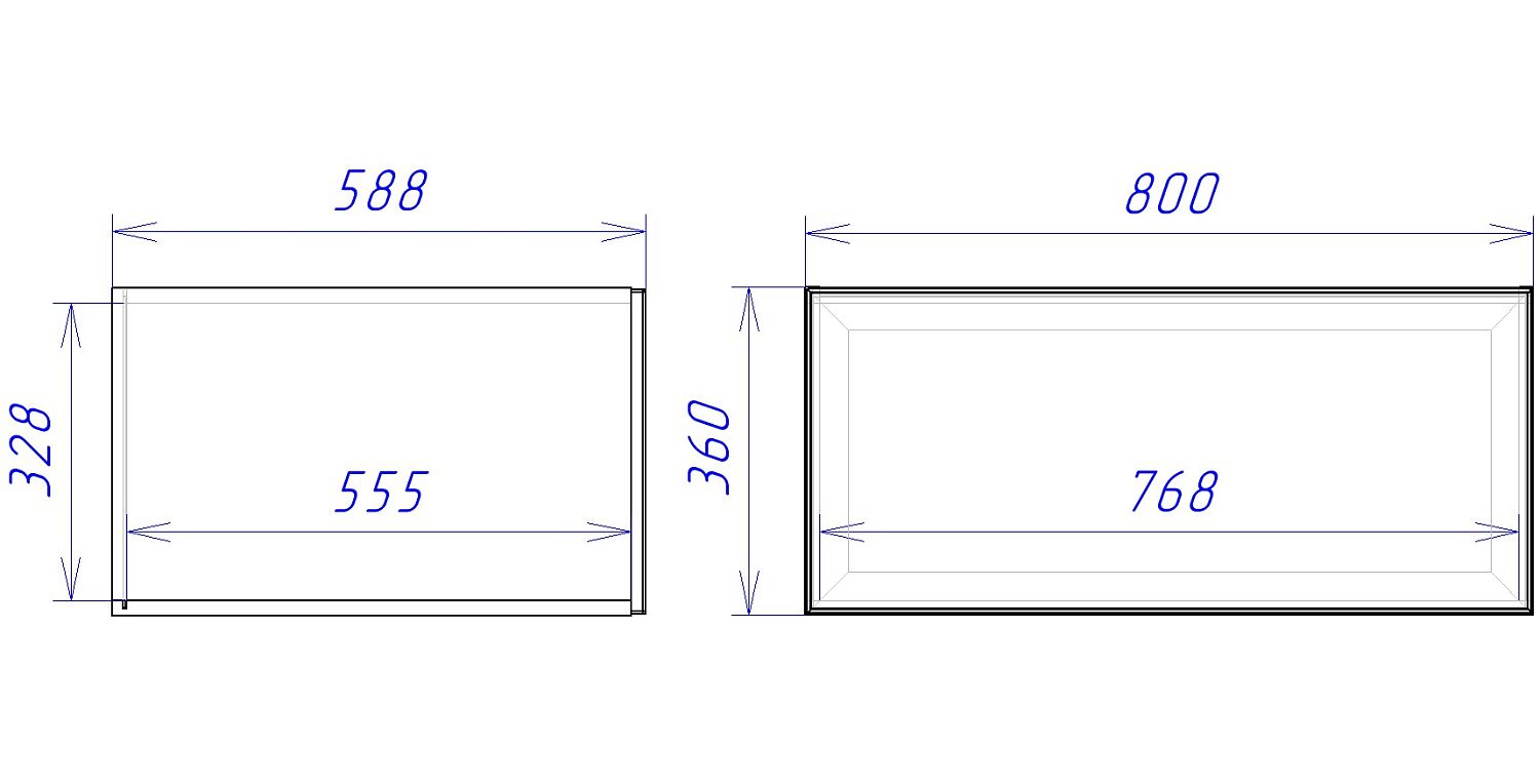 Шкаф АС-80, Женева (800*586*360) Дуб Палермо, 21936
