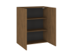 Шкаф 960 ШГ-80 2-дверный, Фьюжн (800*316*960) Дуб Каселла коричневый, 27168