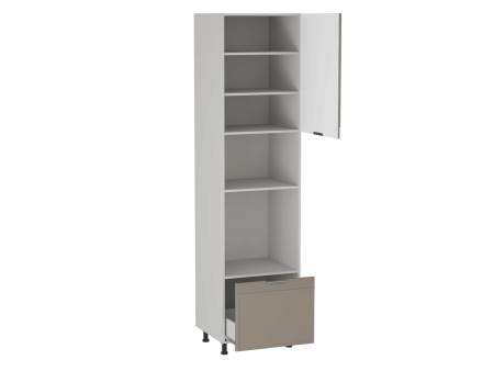 Шкаф-пенал 960 П-1, Берта (600*571*2406) Мокко, 25149