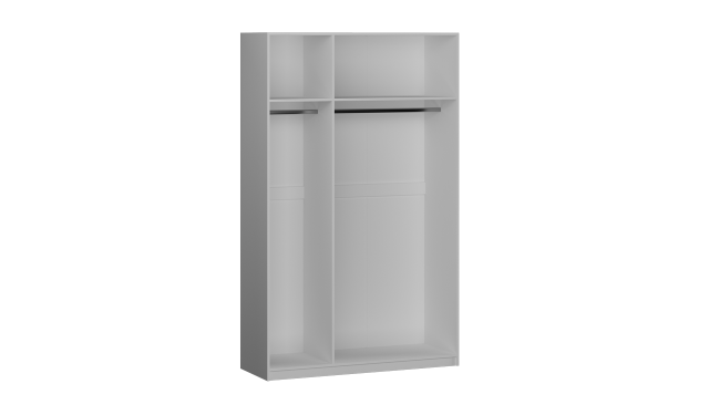 Шкаф 3 дверный с глухими дверями, Фрея (1352*503*2204) Белый