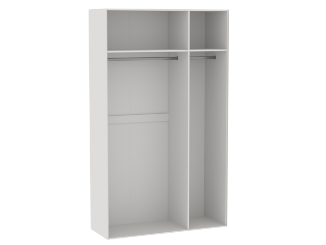 Шкаф 3-дверный с глухими дверями, Аврора (1362*522*2304) Дуб Мария/Кашемир