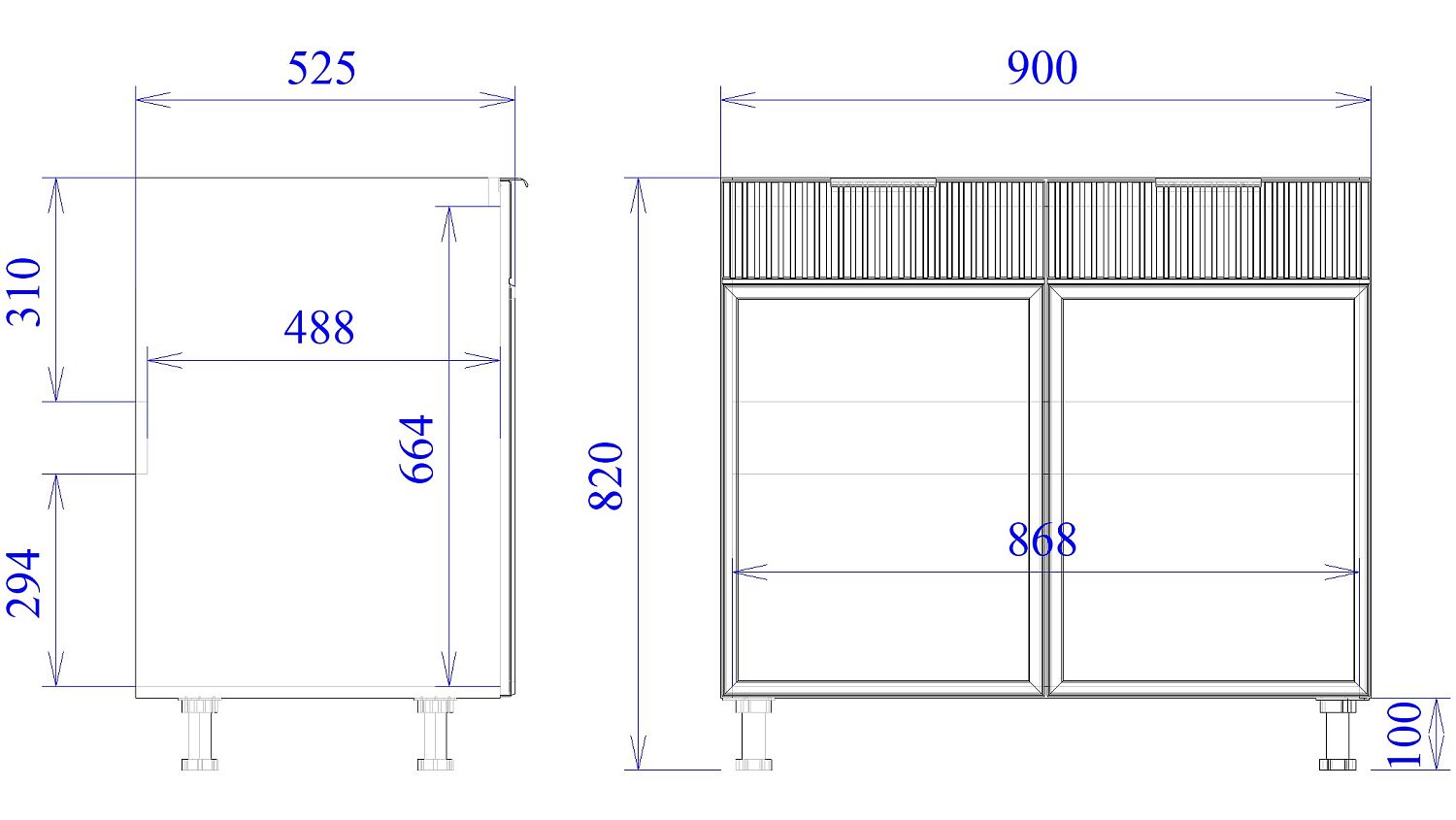 Стол под мойку СМ-90, Берта (900*525*820) Светлый Мокко, 22939