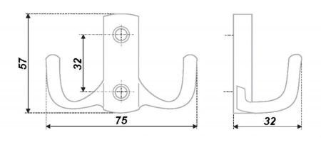 Мебельный крючок, K204SC.6