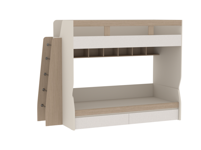 Кровать в сборе лестница прямая 1