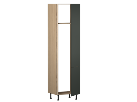 Пенал ПХ, Женева (642*586*2456) Дуб Палермо/Зеленый матовый, 21956