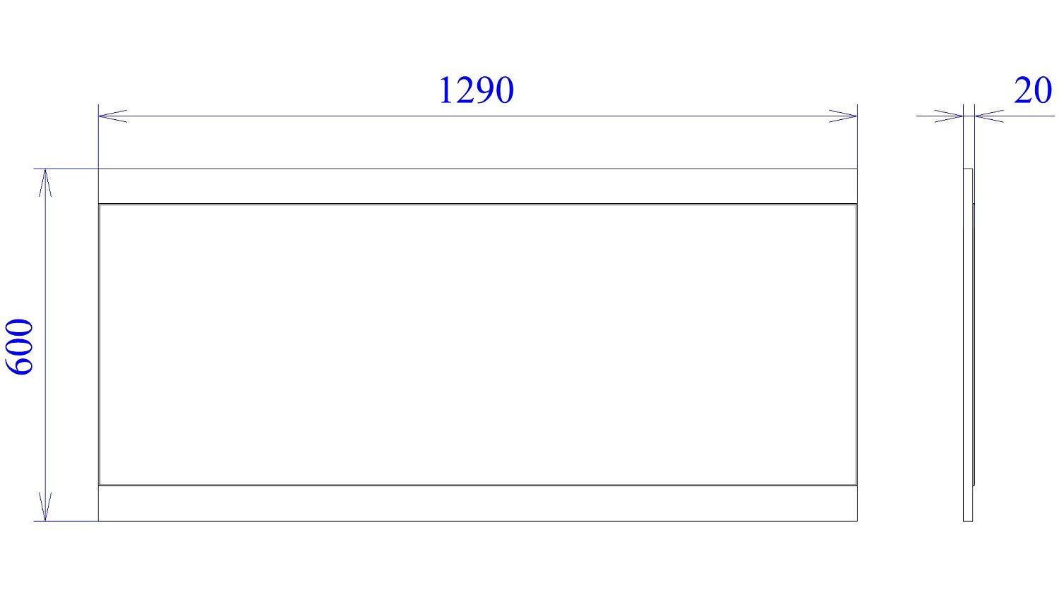 Зеркало NEW, Денвер (1290*20*600) Дуб Веллингтон, 11833