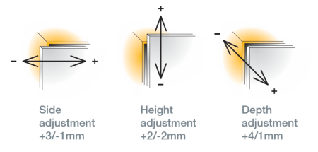 Петля с доводчиком T-type Glissando 110/48/0 мм арт.701-0AS0-054-00, 701-0AS0-054-00