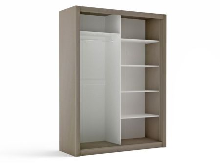Шкаф-купе 2-х дверный, Лацио (1752*630*2300) Серый камень, 11009