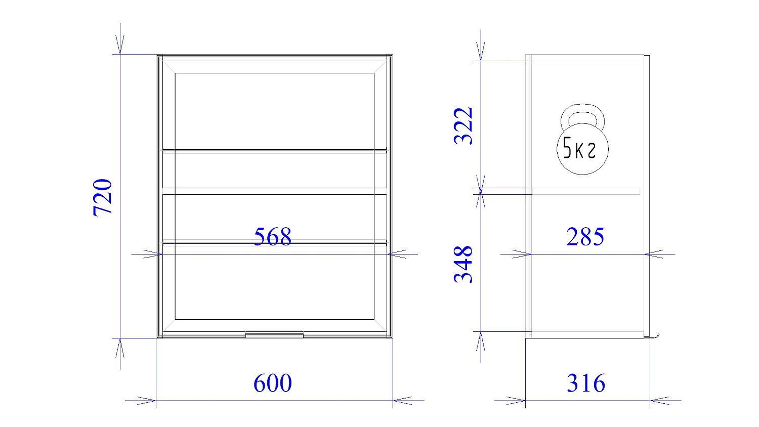 Шкаф  ШСТ-60, Монза (600*318*720) Экокожа Бежевый, 23151