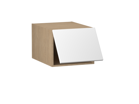 Шкаф АГ-45, Женева (450*586*360) Дуб Палермо/Белый матовый, 22428