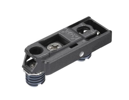 Монтажная планка петли T-type TeraBlack F2 мм прямая с винтами 6,3х15 мм, 700-0LC2-961-00