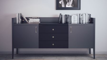 Мебельная ручка ELL, RC333MBSN.4