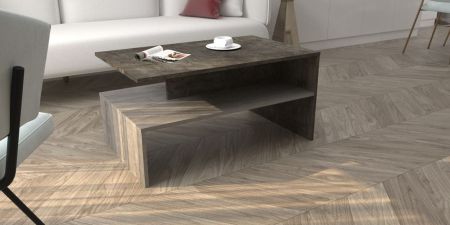 Стол журнальный №1, Честер (900*550*450) Риббек серый, 60504