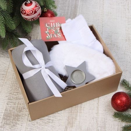 Новогодний подарочный набор  "Christmas" плед и аксессуары Многоцветный, 9899888