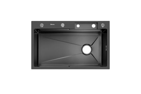 Мойка ARONA КУХОННАЯ МОЙКА ARS 750.460 SET 3 BLACK (460*750*220) Черный, 37850