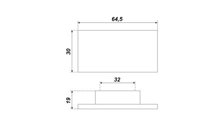 Мебельная ручка Белый, RS073W.5/32