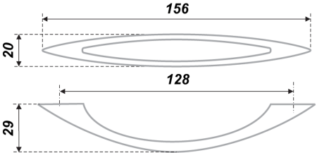 Мебельная ручка, RS027SC.3/128