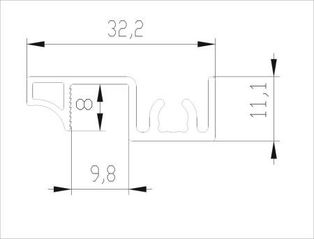 Рамка узкая SLIM, Шампань матовая, AV0588.VP540.CHMAN.CJ