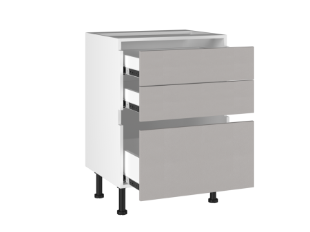 Стол с ящиками СЯ-60, Виста (600*523*870) Экокожа Бежевый, 26419