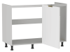 Стол под мойку угловой СМУ-120, Берта (1100*554*820) Экокожа Белый, 25320