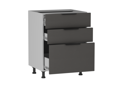 Стол с ящиками СЯ-60 (176/356), Ватель (600*523*820) Экокожа Серый, 23319