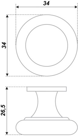 Мебельная ручка MONO, RC414BAP.1