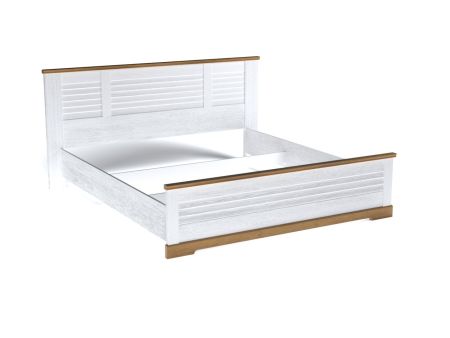 Кровать  1800, Кантри (2080*2095*1008) Сосна Андерсен, Орех Риббек натуральный, 11505