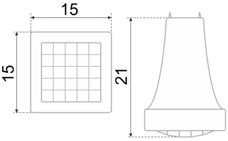 Мебельная ручка CRYSTAL, RC425CP/CrBl.4