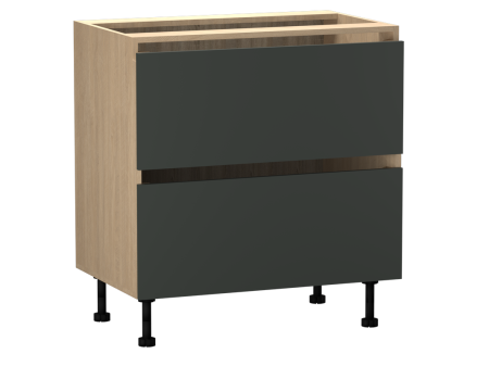 Стол с ящиками СЯ-80 (2), Женева (800*520*870) Дуб Палермо/Зеленый матовый, 21923