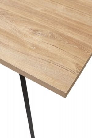 Стол ФИН 1200/1500*700 см Дуб Канзас/каркас черный, 464M05834