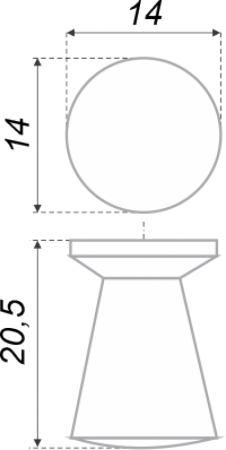 Мебельная ручка, RC002CP.4