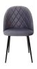 Стул серый AV 408/каркас черный, НИРВАНА (480*520*820), 4321