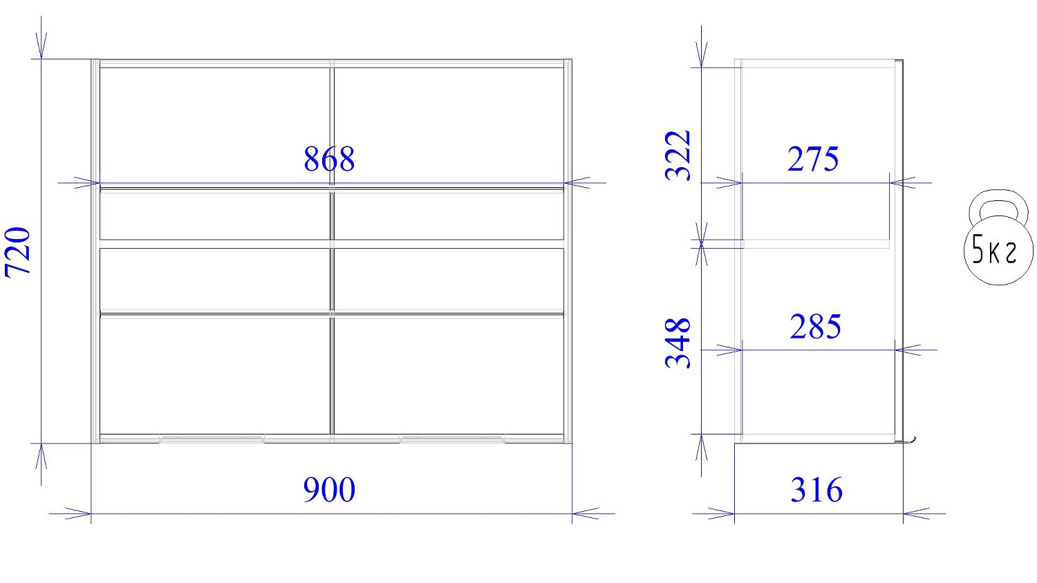 Шкаф  ШГ-90, Ватель (900*316*720) Дуб рейка шоколад, 23349