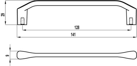 Ручка FS-211 128 №9 Черный матовый, FS-211 128