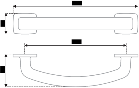 Мебельная ручка, RS424BAB.5/128