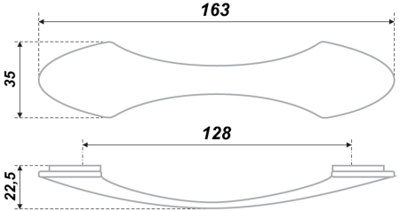 Мебельная ручка, RS401EAB.4/128